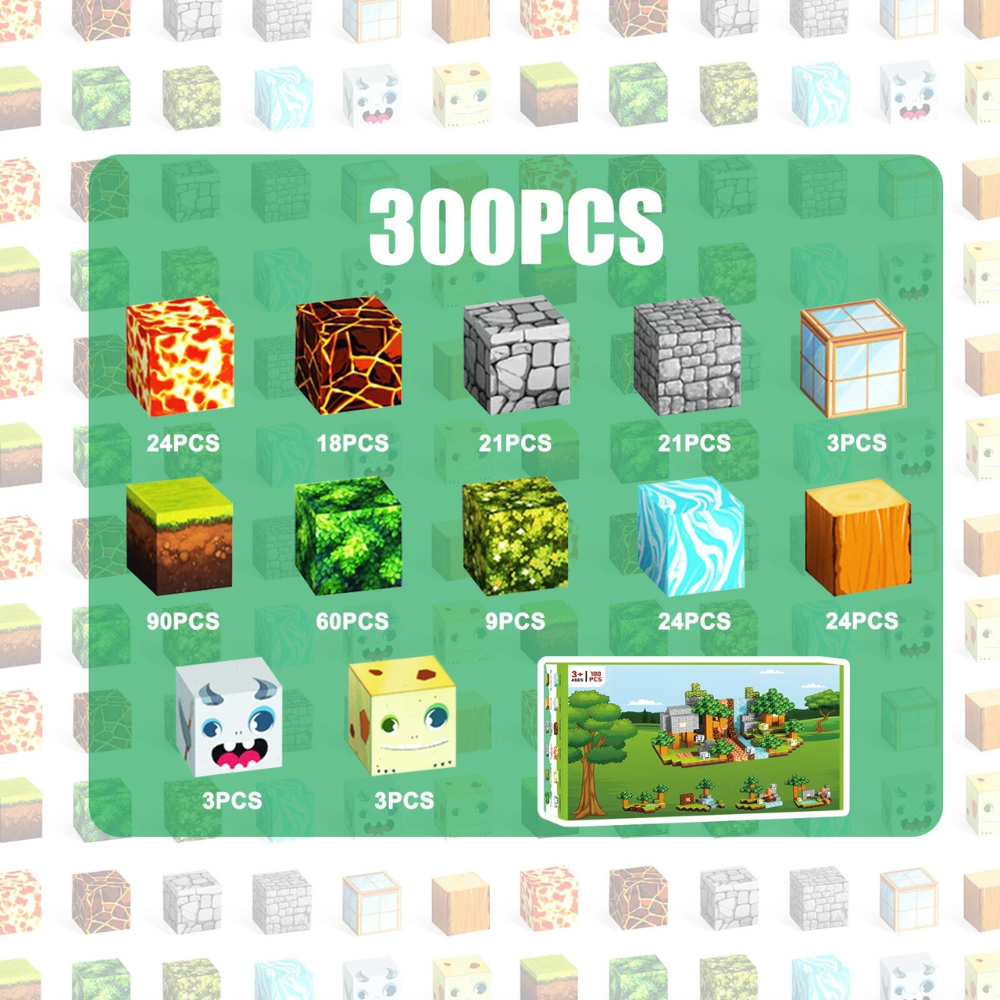 Magnetic Crafting Blocks (300PCS)