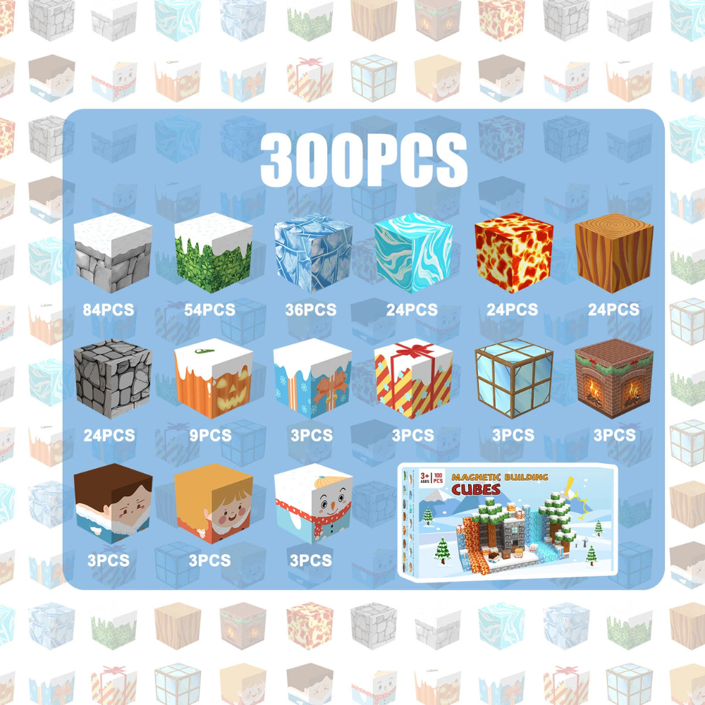 Magnetic Crafting Blocks (300PCS)