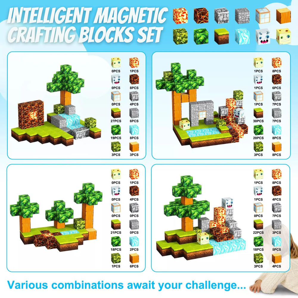 Magnetic Crafting Blocks (300PCS)