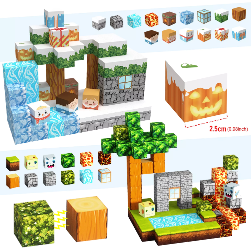 Magnetic Crafting Blocks (300PCS)