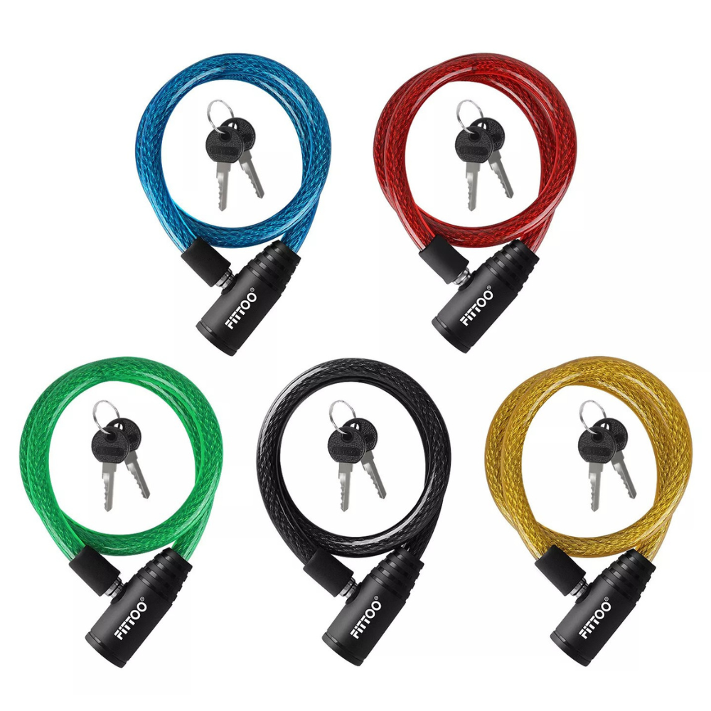 FITTOO Bicycle Security Cable Lock