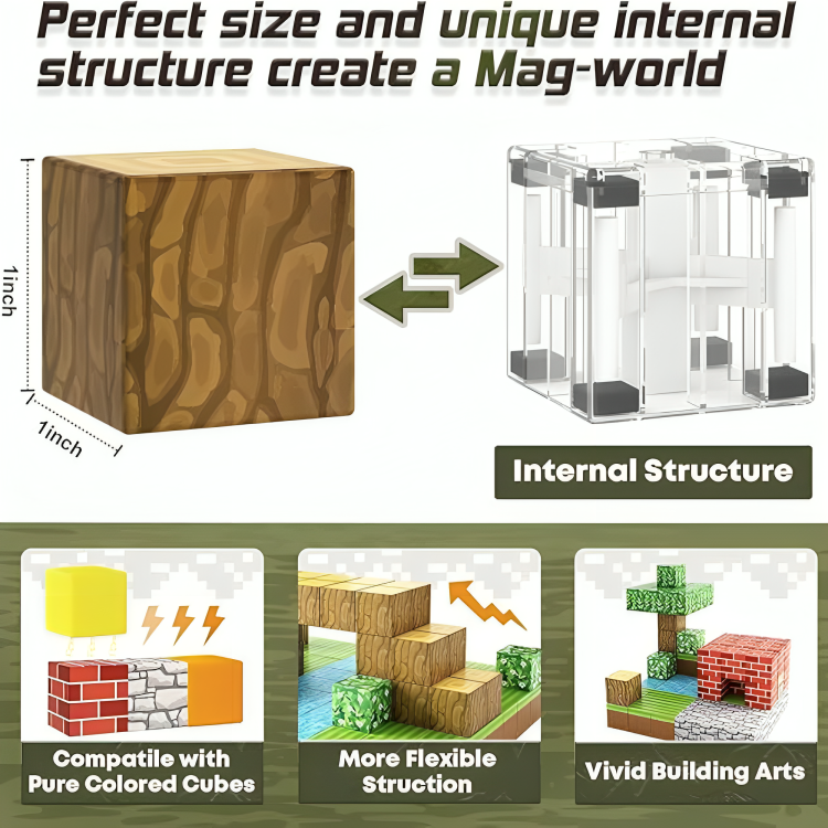 Magnetic Crafting Blocks (100PCS)