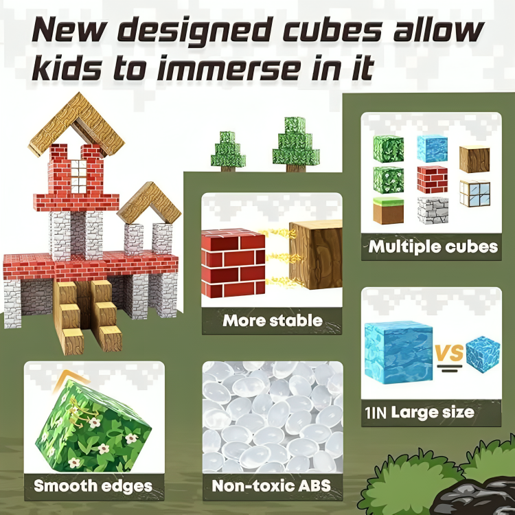 Magnetic Crafting Blocks (100PCS)