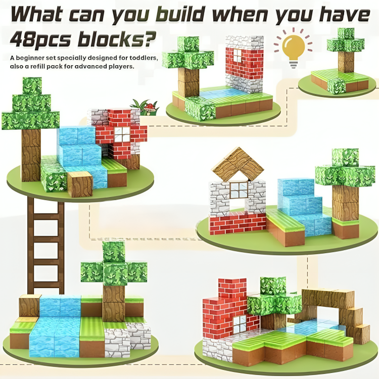 Magnetic Crafting Blocks (100PCS)
