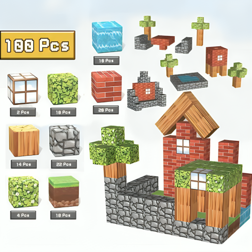 Magnetic Crafting Blocks (100PCS)