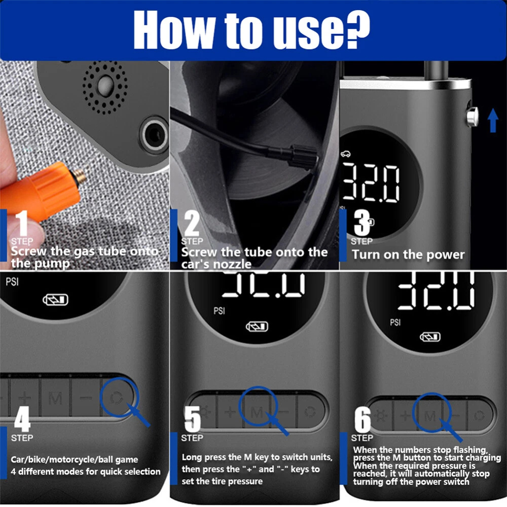 150PSI Wireless Portable Air Pump