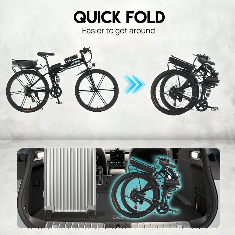 Poriya Foldable E-Bike 1500W
